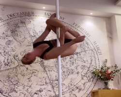 She also has one more hidden talent as she is also a fantastic pole dancer.